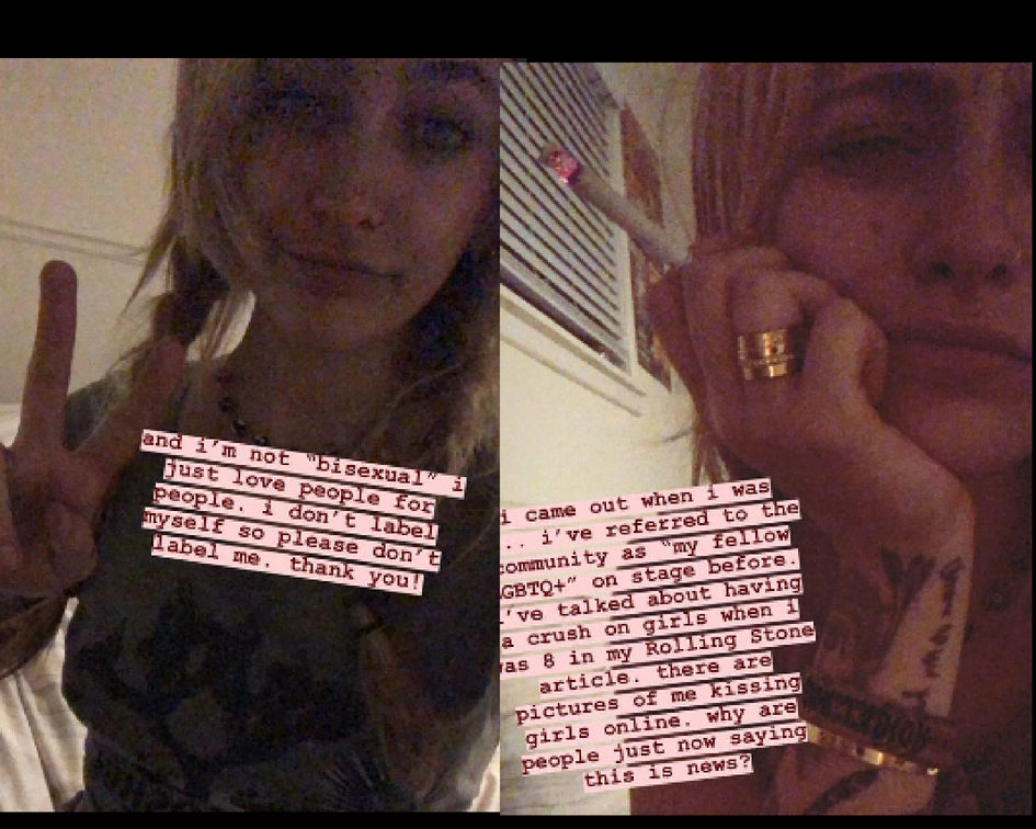 Paris posted both on Twitter and Instagram handles that she has always been open about her sexuality. (Instagram)